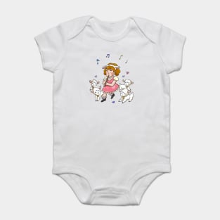 Mary and the Little Lambs Baby Bodysuit